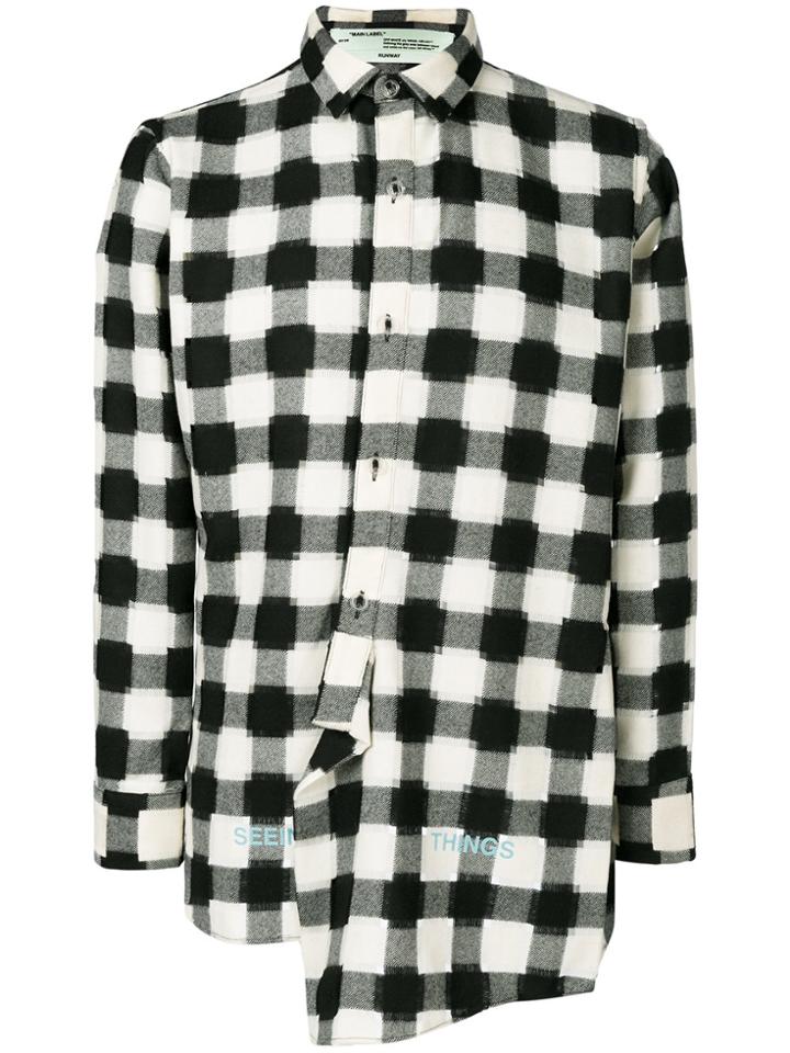 Off-white Checked Shirt - Black