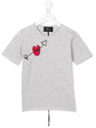 Lost And Found Kids Mum Tattoo Print T-shirt, Boy's, Size: 6 Yrs, Grey