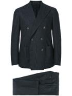 Bagnoli Sartoria Napoli Double Breasted Pinstripe Two Piece Suit -