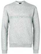 Emporio Armani - Logo Print Sweatshirt - Men - Cotton/polyester - S, Grey, Cotton/polyester