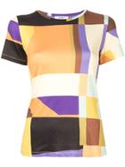 Goen.j Geometric Print T-shirt - Multicolour