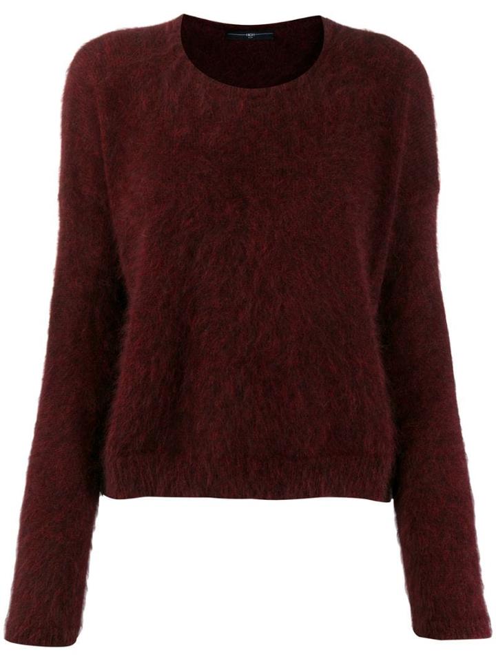 High By Claire Campbell Fuzzy Sweatshirt - Red
