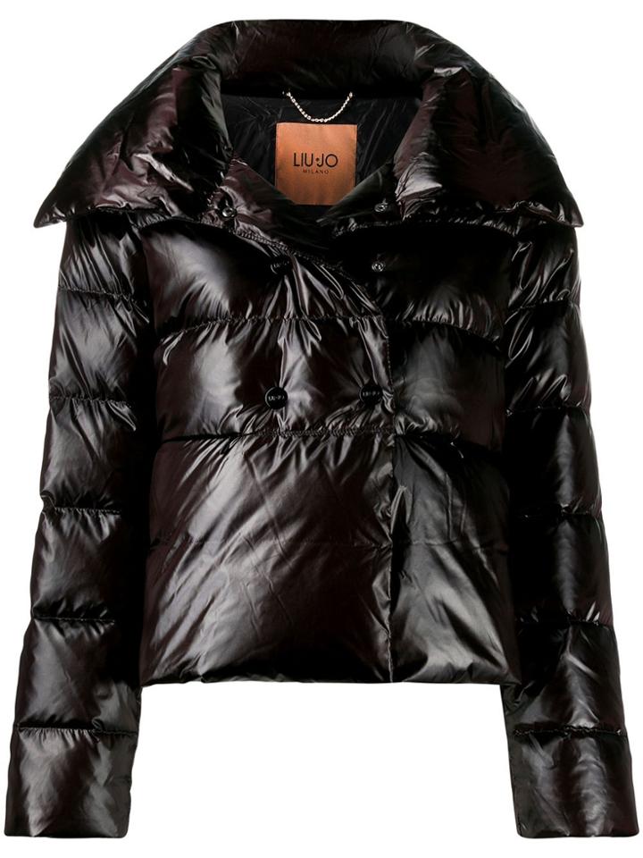 Liu Jo Double-breasted Puffer Jacket - Black
