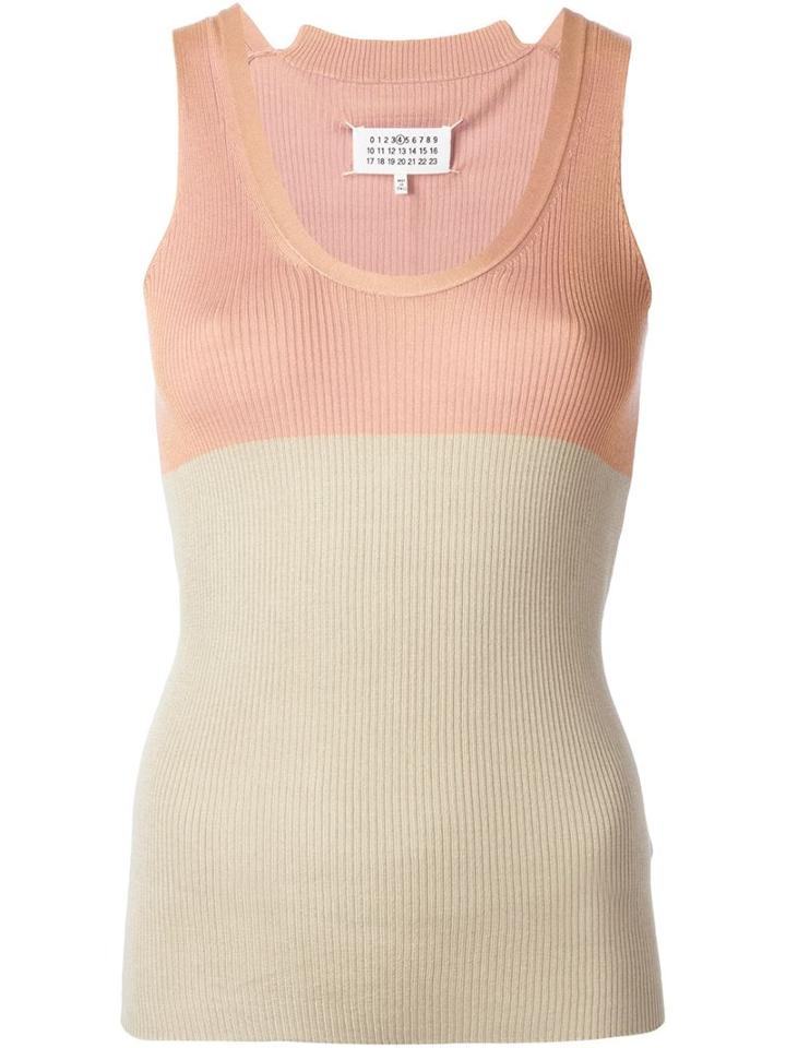 Maison Margiela Colour Block Tank Top