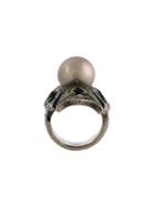 Loree Rodkin 18kt Black Gold Gothic Ring