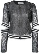 Patbo Cutout Lace Jacket - Black