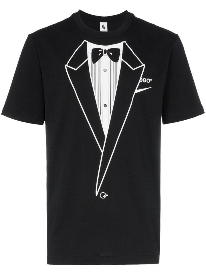 Nike X Off-white Tuxedo Print T-shirt - Black