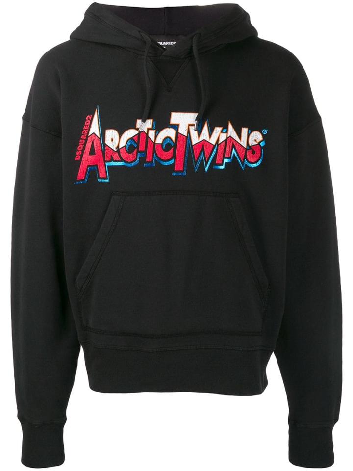 Dsquared2 Artick Twins Hoodie - Black
