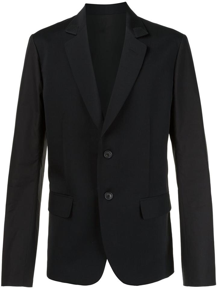 Aganovich Two Button Blazer, Men's, Size: 50, Black, Wool