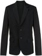 Aganovich Two Button Blazer, Men's, Size: 50, Black, Wool