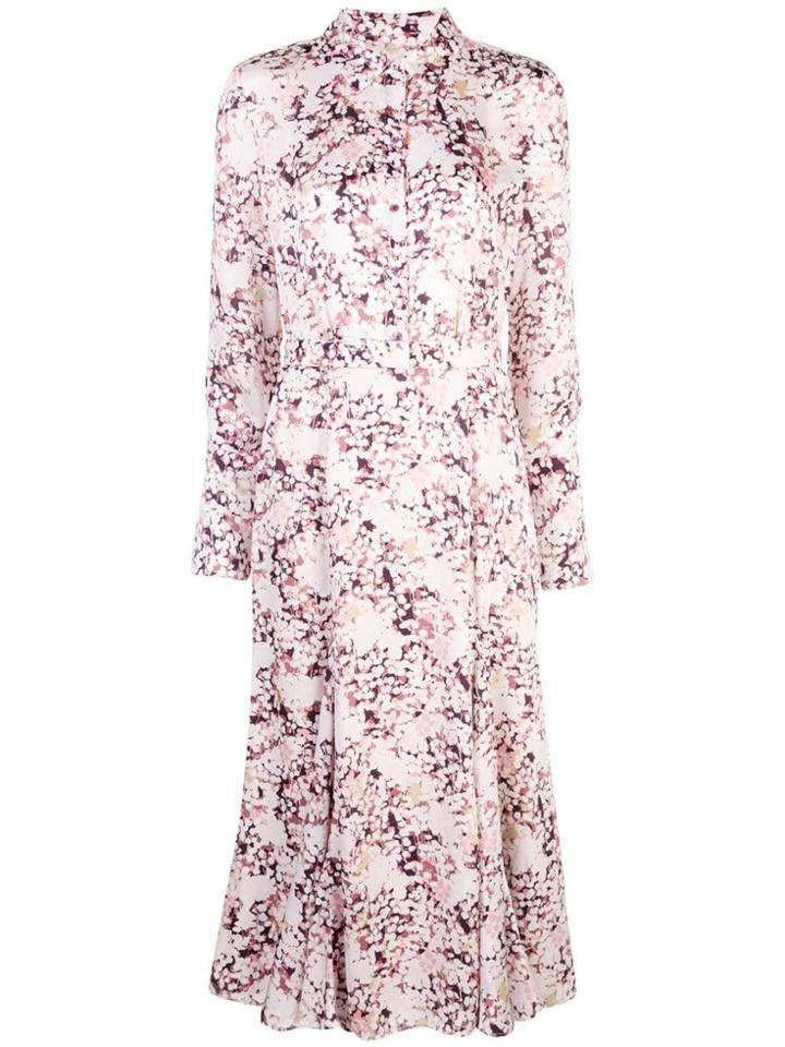 Equipment Floral-print Midi Dress - Pink