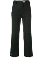 Ader Genre Less Cropped Trousers - Black