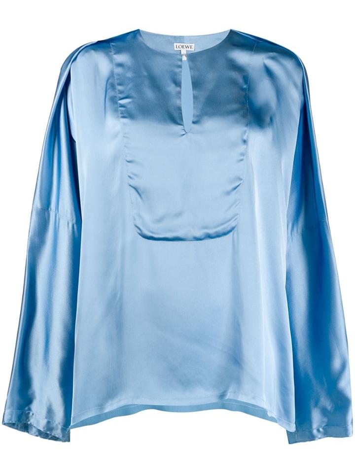 Loewe Tunic Drape Blouse - Blue