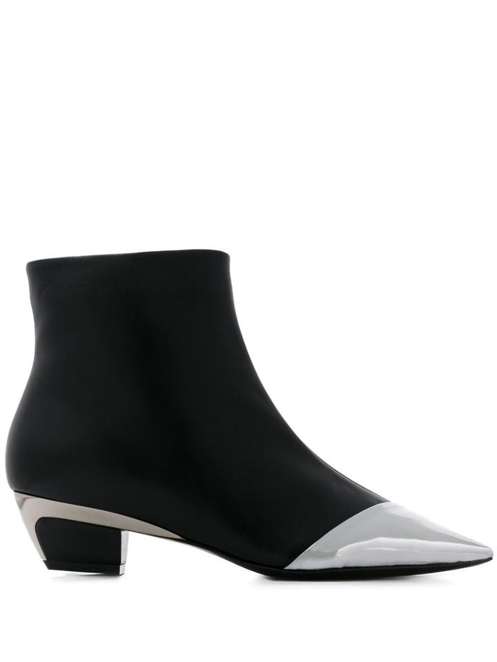 Nº21 Metallic Details Ankle Boots - Black