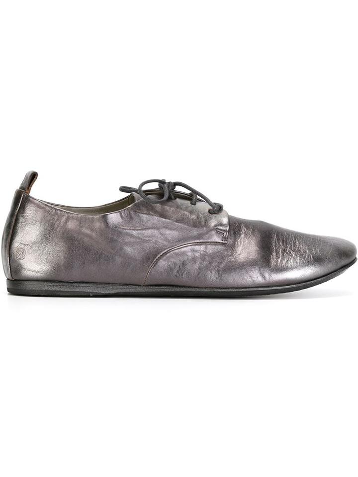 Marsèll Metallic Derby Shoes, Men's, Size: 43, Grey, Horse Leather/leather/rubber
