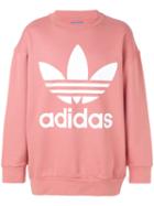 Adidas - Adidas Originals Logo Sweatshirt - Men - Cotton - L, Pink/purple, Cotton