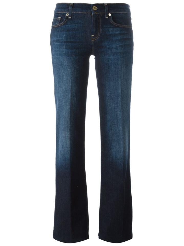 7 For All Mankind Dojo Jeans, Women's, Size: 31, Blue, Cotton/spandex/elastane
