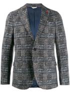 Manuel Ritz Checkered Jacket - Grey