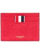 Thom Browne Three Stripe Cardholder - Red