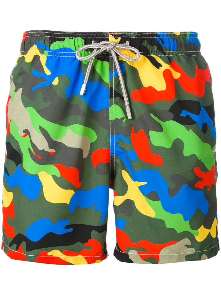 Mc2 Saint Barth - Camouflage Print Swim Shorts - Men - Polyester - M, Polyester