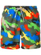Mc2 Saint Barth - Camouflage Print Swim Shorts - Men - Polyester - M, Polyester