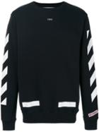 Off-white - Diagonals Sweatshirt - Men - Cotton - M, Black, Cotton