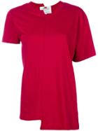 Cédric Charlier Asymmetric T-shirt - Red