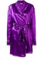 Attico - Belted Dress - Women - Viscose - 1, Pink/purple, Viscose