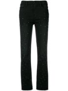 Frame Embellished Jeans - Black