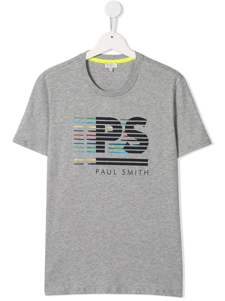 Paul Smith Junior Teen Logo T-shirt - Grey