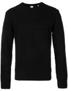 Aspesi Crew Neck Brushed Sweater - Black