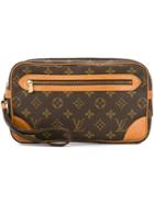 Louis Vuitton Vintage Monogram Marly Dragonne Clutch - Brown