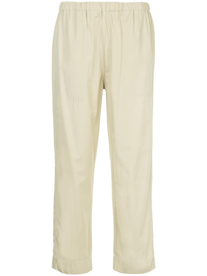 Bassike Elasticated Waist Trousers - Nude & Neutrals