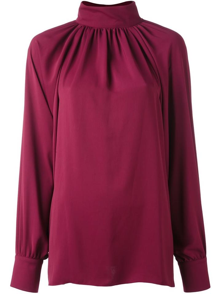 Sonia By Sonia Rykiel Open Back Ruched Blouse