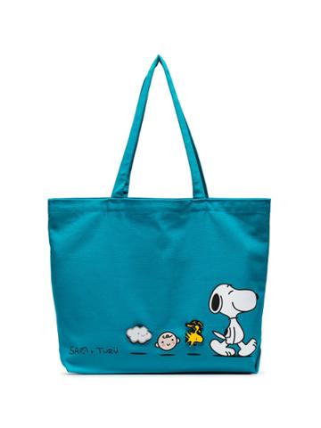 Pintrill Turquoise Snoopy Friends March Tote By Friends With You -