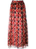 Marc Jacobs Circle Print Maxi Skirt - Blue