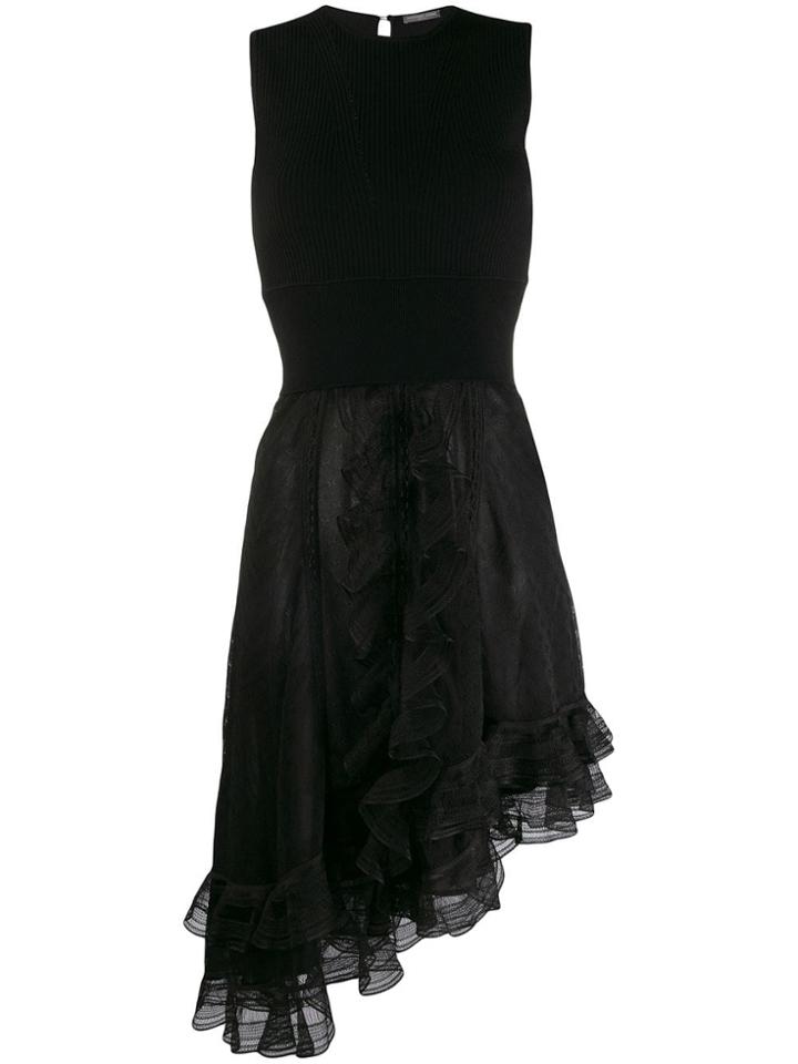 Alexander Mcqueen Trompe L'oeil Knit Dress - Black