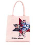 Isabel Marant Yenky Printed Tote - Pink