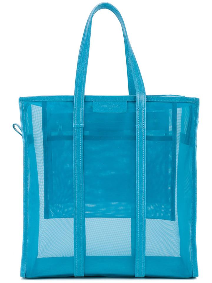 Balenciaga - Bazar See-through Tote Bag - Women - Leather/nylon - One Size, Women's, Blue, Leather/nylon