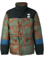 Off-white Camouflage Print Padded Jacket - Green