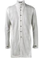The Viridi-anne Loose-fit Shirt, Men's, Size: 5, Grey, Cotton