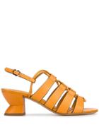 Salvatore Ferragamo Structural Heel Sandals - Yellow