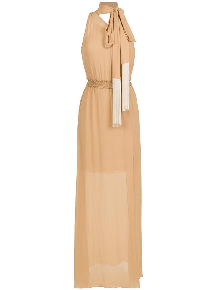 Nk Silk-blend Long Dress - Nude & Neutrals
