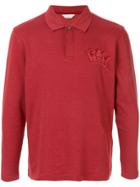 Gieves & Hawkes Long Sleeve Polo Shirt - Red