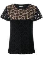 Liu Jo Leopard Sequin T-shirt - Black