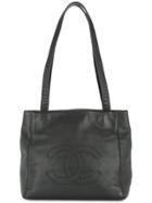 Chanel Vintage Chanel Cc Shoulder Tote Bag - Black
