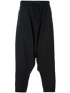 Lost & Found Rooms Diagonal Fly Trousers, Men's, Size: Medium, Black, Cotton/spandex/elastane