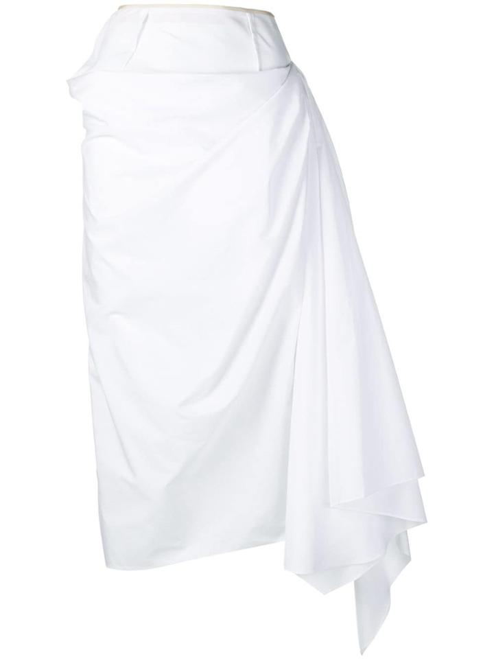 Marni Draped Skirt - White