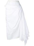 Marni Draped Skirt - White
