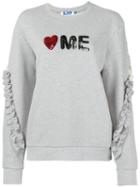 Steve J & Yoni P - Love Me Sweatshirt - Women - Cotton - M, Grey, Cotton